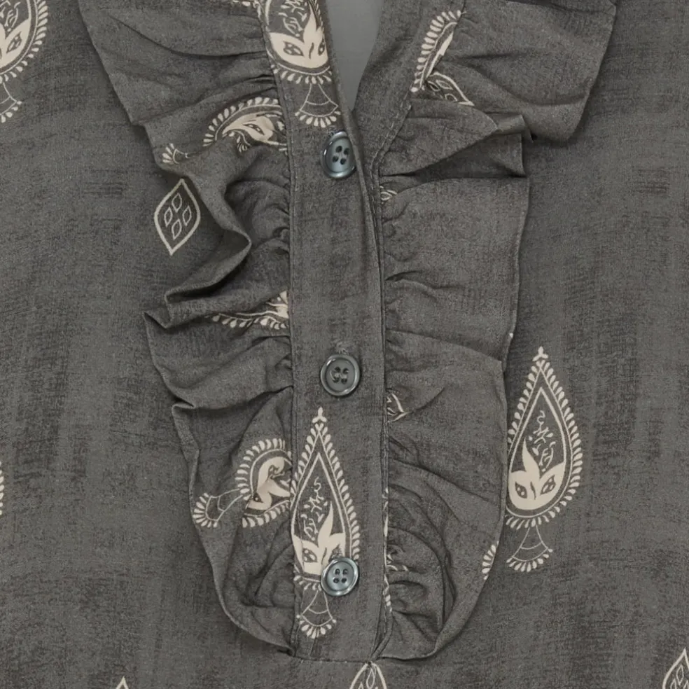 Marta Du Chateau dame skjorte MdcAya 5891 - Grey1943tps