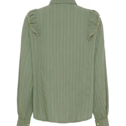 Marta du Chateau dame skjorte MdcLaurette 6843 - Military/Beige