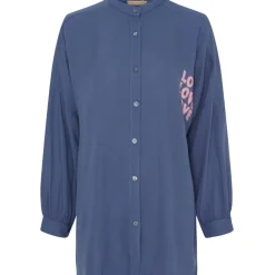 Marta du Chateau dame skjorte MdcMarion 6409 - Jeans Scuro