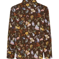 Marta du Chateau dame skjorte MdcMagnolia 258042V - Brown Print