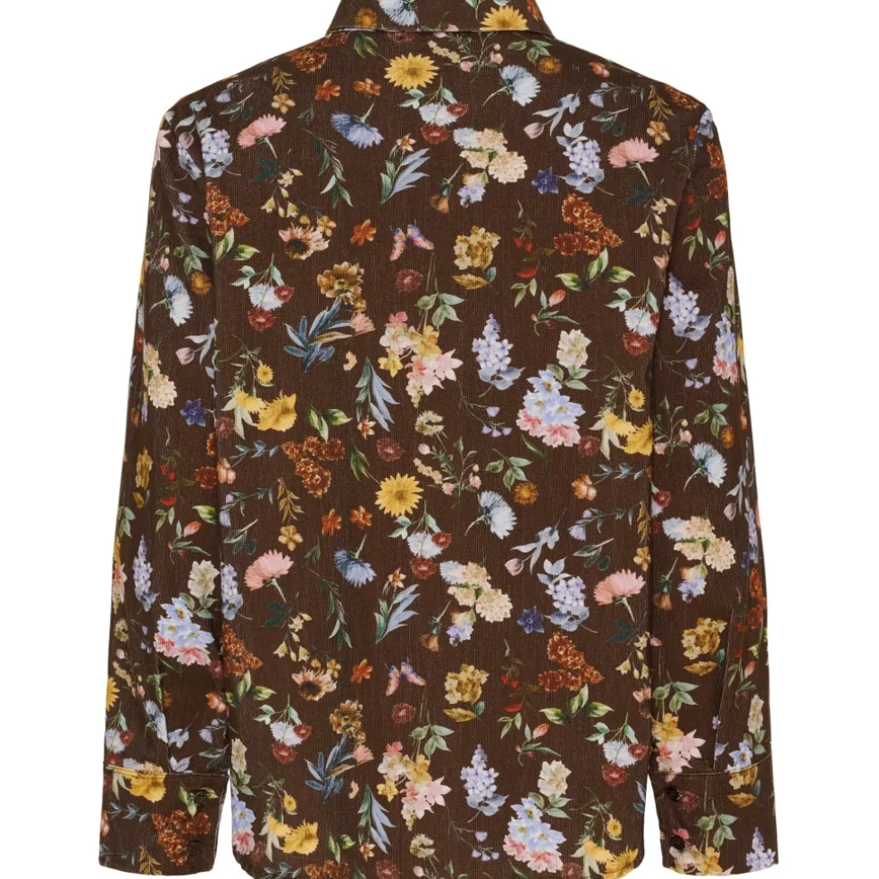 Marta du Chateau dame skjorte MdcMagnolia 258042V - Brown Print