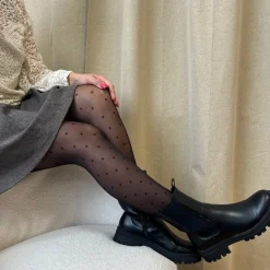 Marta du Chateau dame strømpebukser 20 DEN MdcChris 121-CD22PO1 - Black Dot