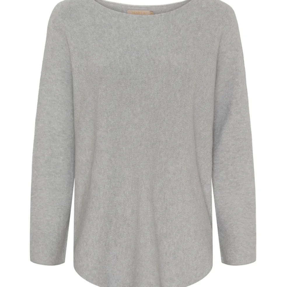 Marta Du Chateau dame strik MDCDagmar 5001 - LightGrey4001