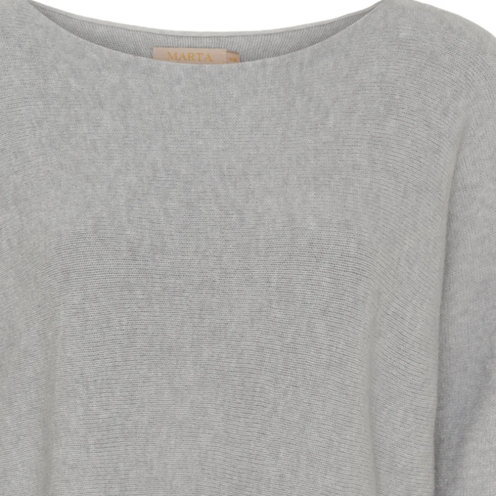 Marta Du Chateau dame strik MDCDagmar 5001 - LightGrey4001