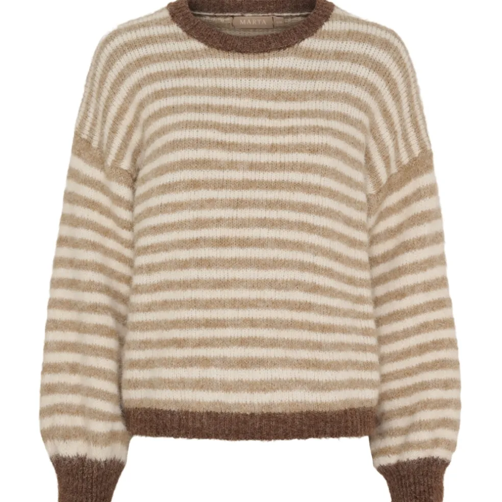 Marta du Chateau dame strik MdcDanielle 8080 - Beige/Fango/Moro