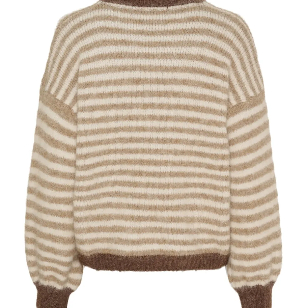 Marta du Chateau dame strik MdcDanielle 8080 - Beige/Fango/Moro