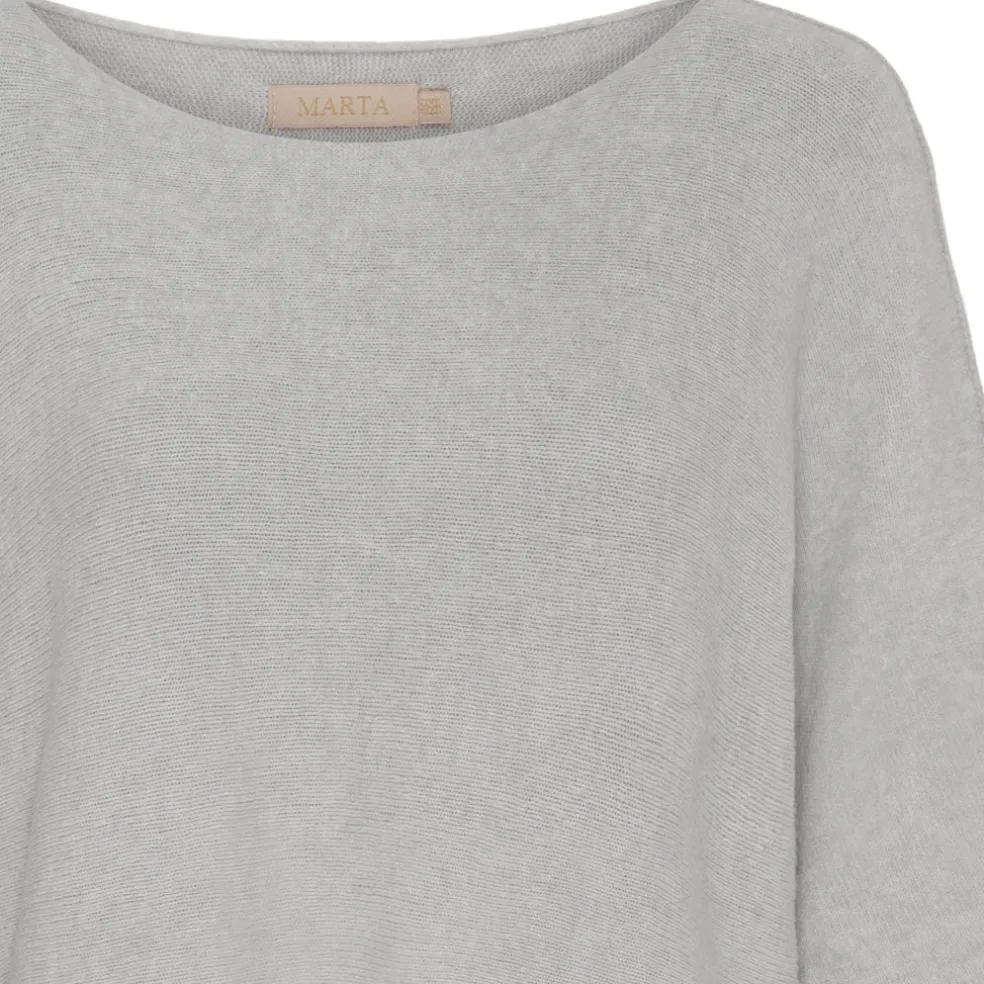 Marta Du Chateau dame strik MdcSia 5003 - LightGrey4001