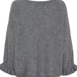 Marta du Chateau dame strik MdcElderflower 30003 - GrigioAntracite2901