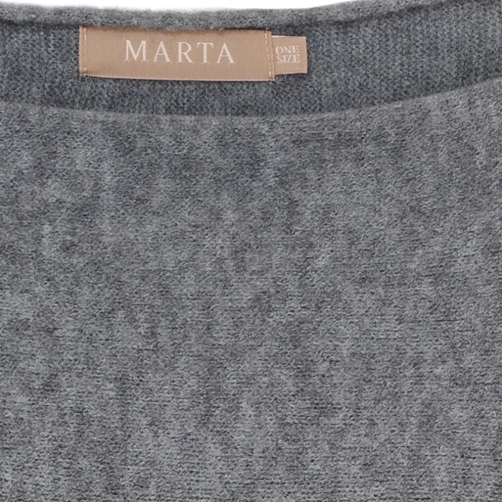 Marta du Chateau dame strik MdcElderflower 30003 - GrigioAntracite2901