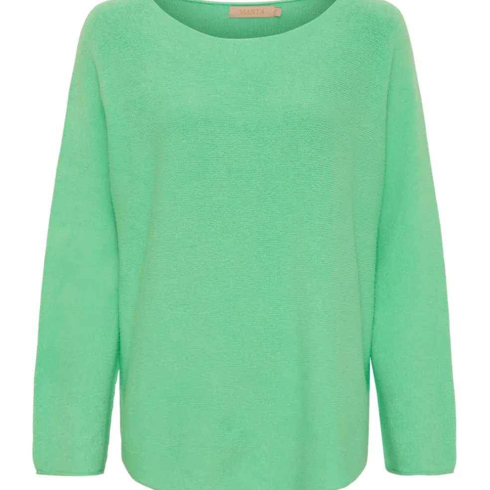 Marta Du Chateau dame strik MDCDagmar 5001 - Green Fluo