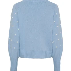 Marta du Chateau dame strik MdcAlisee 5246 - Celeste/Bianco