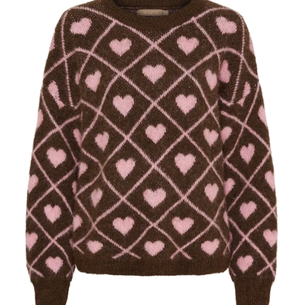 Marta du Chateau dame strik MdcFeray 8151 - Moro9510/Rosa9532