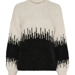 Marta du Chateau dame strik MdcAimee 5200 - Beige/Black