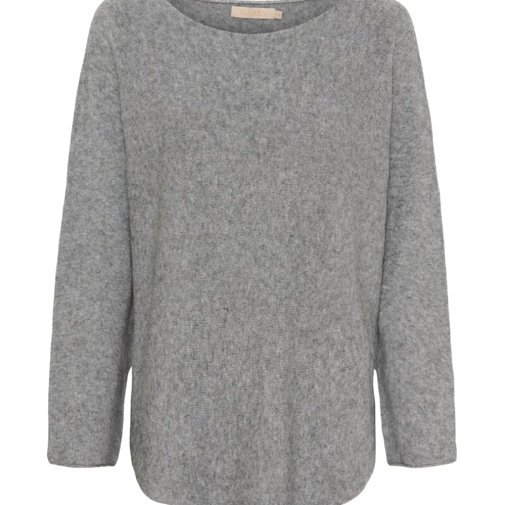 Marta Du Chateau dame strik MDCDagmar 5001 - AWMediumGrey2002