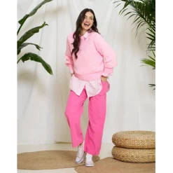 Marta du Chateau dame strik MdcAlisee 5246 - Pink9512/Bianco