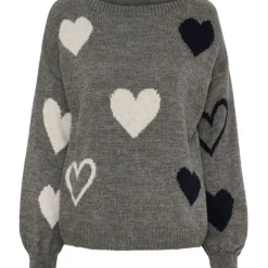 Marta du Chateau dame strik MdcAmarante 64023 - Dark Grey