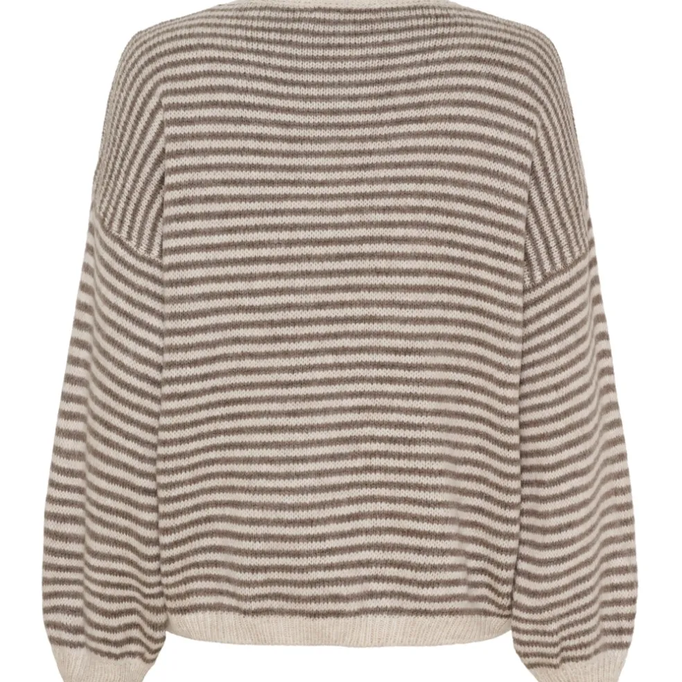 Marta du Chateau dame strik MdcIndie 8112 - Beige/Fango