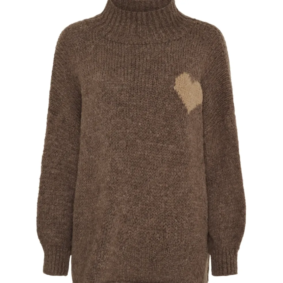 Marta du Chateau dame strik MdcCedar 9232 - Fango/Light Camel