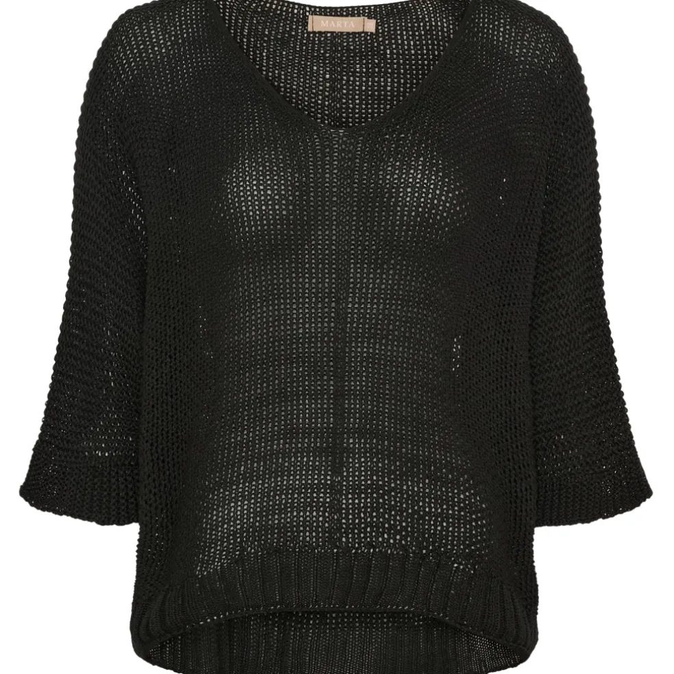 Marta Du Chateau dame strik 7010 - Black