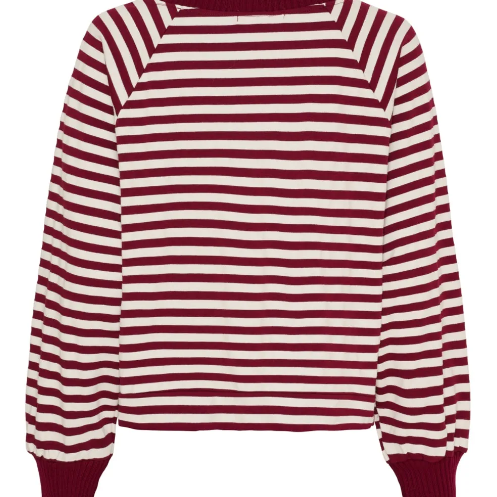 Marta du Chateau dame sweatshirt MdcFenja 38817 - Bordeaux/Moro
