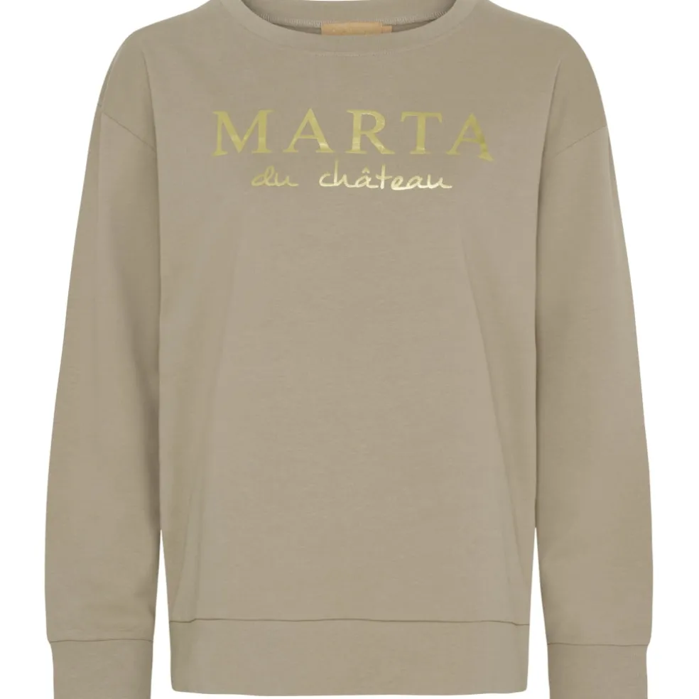 Marta du Chateau dame sweatshirt MdcAnnemette J-639 - Sand