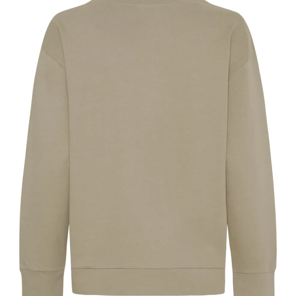 Marta du Chateau dame sweatshirt MdcAnnemette J-639 - Sand