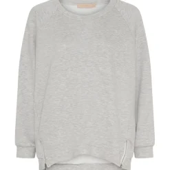 Marta du Chateau dame sweatshirt MdcCerise 258026 - GreyMelange02