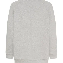 Marta du Chateau dame sweatshirt MdcCerise 258026 - GreyMelange02