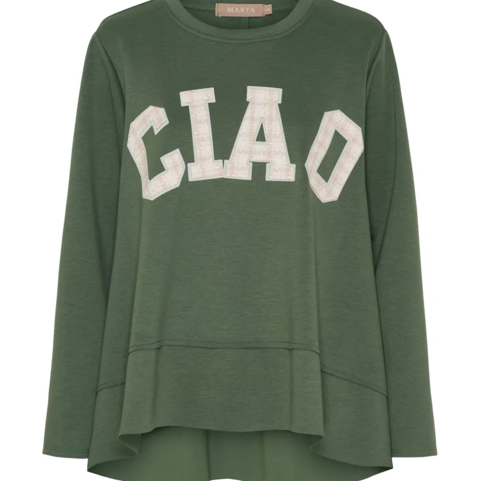 Marta du Chateau dame sweatshirt MdcCharline 85783 - Military