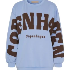 Marta du Chateau dame sweatshirt MdcHibiscus 22659 - Sky Blue