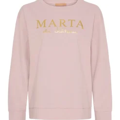 Marta du Chateau dame sweatshirt MdcAnnemette J-639 - Old Rose