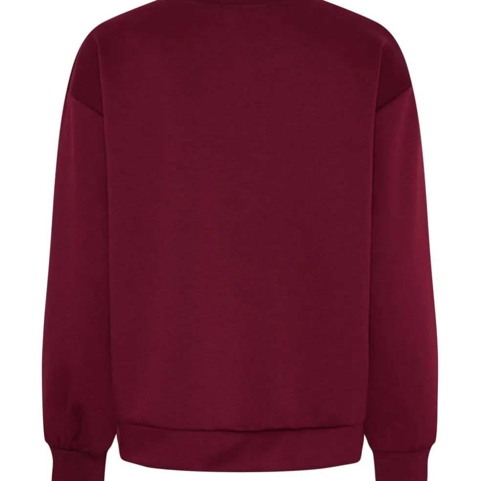 Marta du Chateau dame sweatshirt MdcLiora 58512M - Bordeaux161/Black