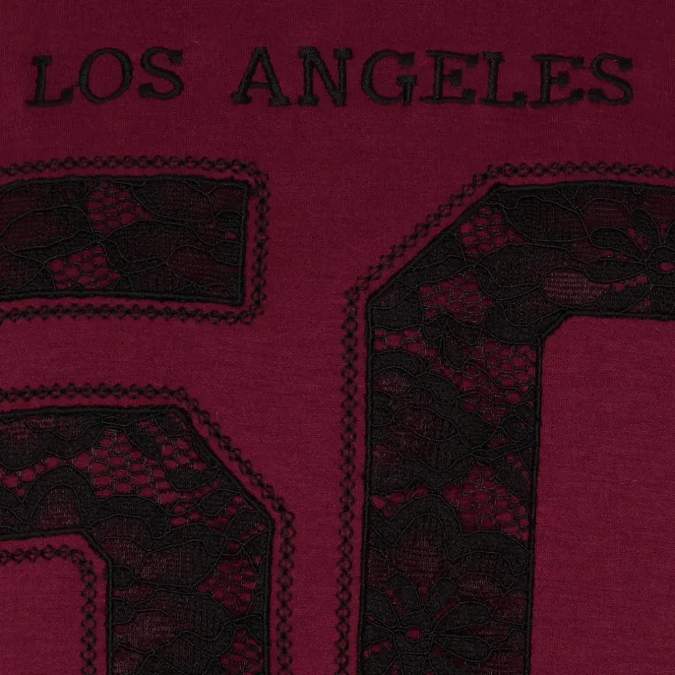 Marta du Chateau dame sweatshirt MdcLiora 58512M - Bordeaux161/Black