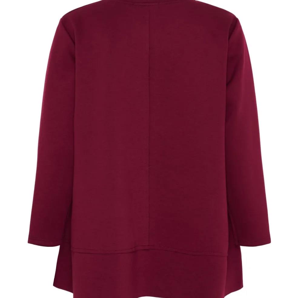 Marta du Chateau dame sweatshirt MdcPine 85783-1 - Bordeaux6269