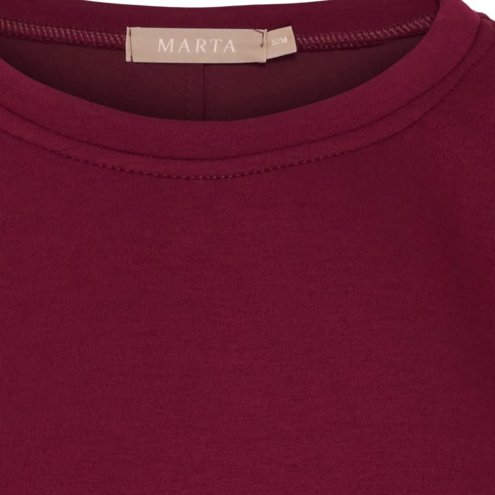 Marta du Chateau dame sweatshirt MdcPine 85783-1 - Bordeaux6269