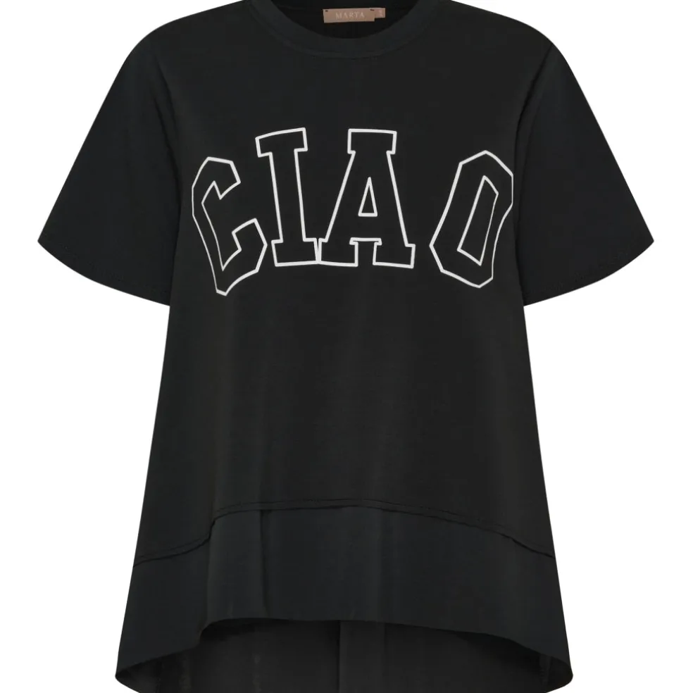 Marta du Chateau dame sweatshirt MdcLavender 258919 - Nero