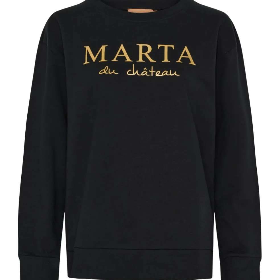 Marta du Chateau dame sweatshirt MdcAnnemette J-639 - Black