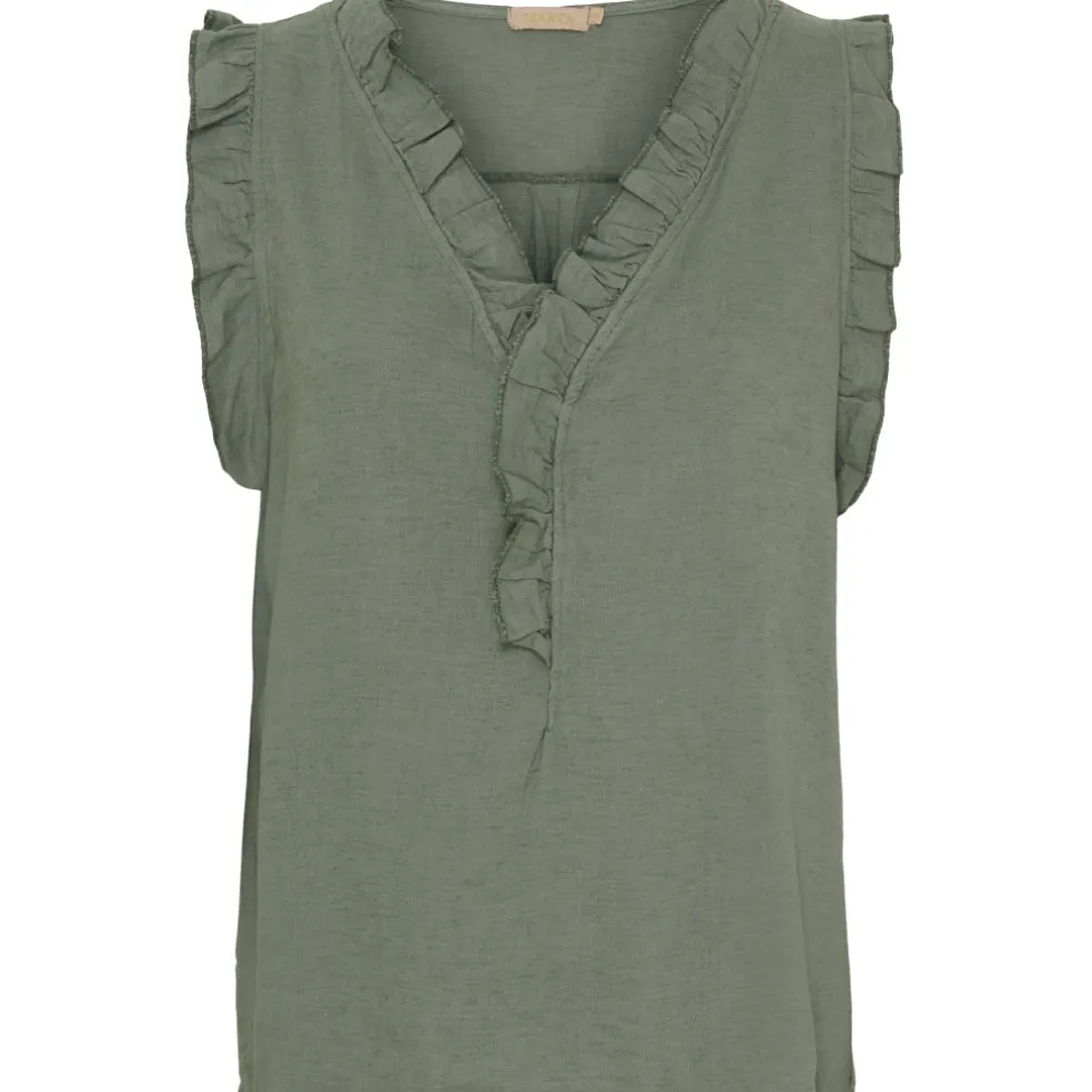 Marta Du Chateau dame top MdcElke - Military