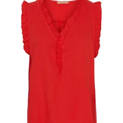 Marta Du Chateau dame top MdcElke - Rosso