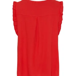 Marta Du Chateau dame top MdcElke - Rosso