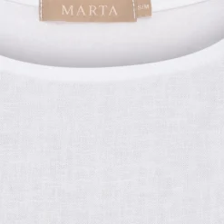 Marta du Chateau dame top MdcHolly 258355 - Optical White