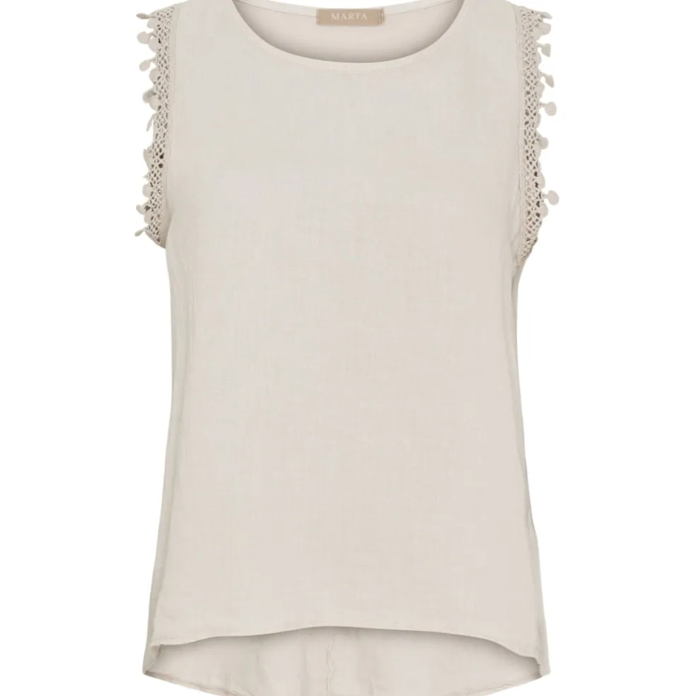 Marta du Chateau dame top MdcHolly 258355 - Sabbia1752
