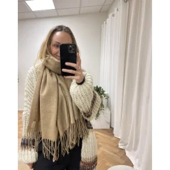 Marta Du Chateau dame tørklæde 171419 - Beige