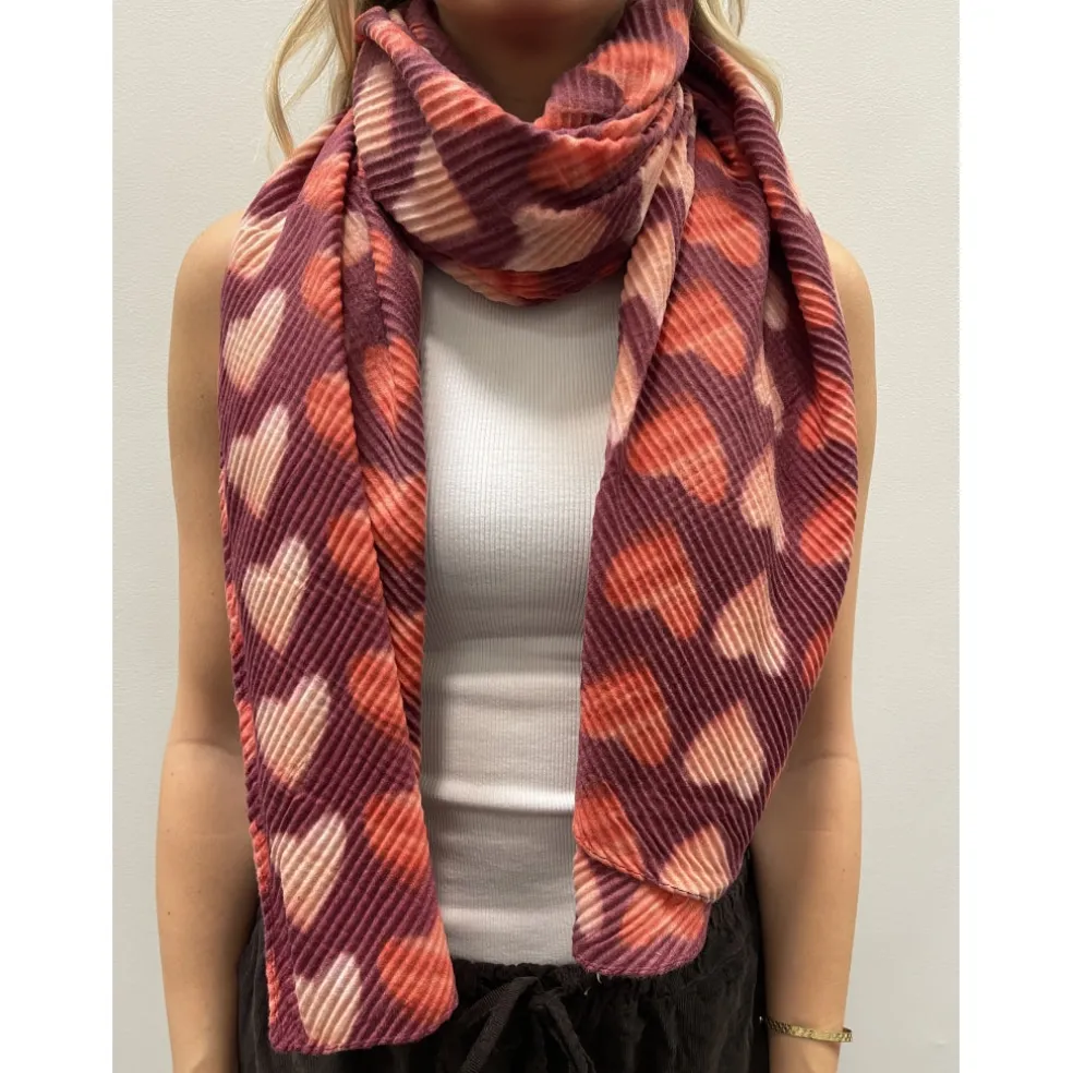 Marta du Chateau dame tørklæde MdcSaphira BA-1531 - Bordeaux