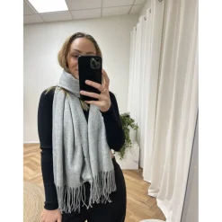 Marta Du Chateau dame tørklæde 171419 - Light Grey Melange