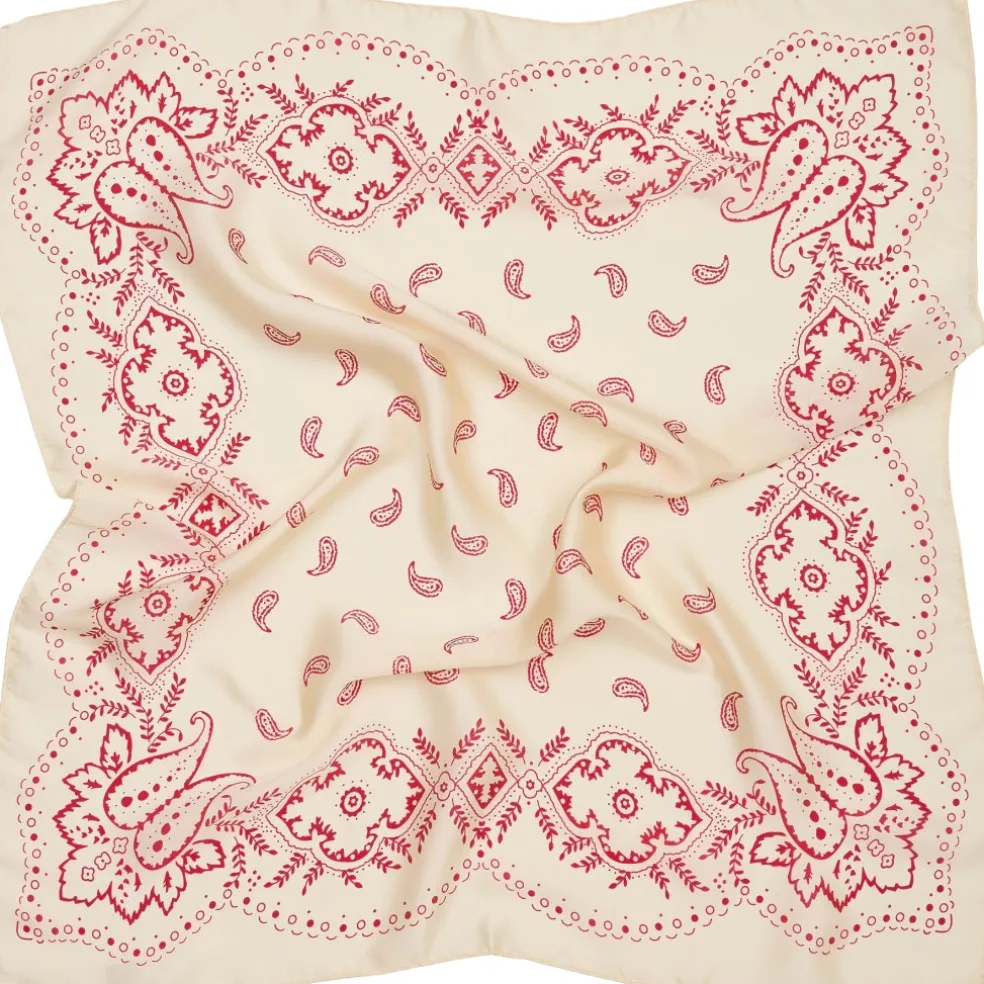 Marta du Chateau dame tørklæde MdcJuline FA1-Scarf - White/Red1511