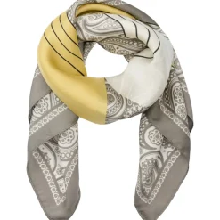 Marta du Chateau dame tørklæde MdcEliane FA-Scarf - Yellow/Grey35128