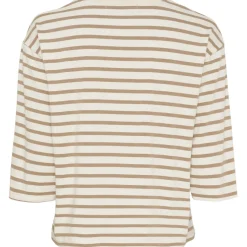 Marta du Chateau dame T-Shirt MdcBrooklyn 58351 - Beige/Fango