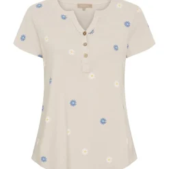 Marta du Chateau dame T-shirt MdcCecilie 2553-D - Beige