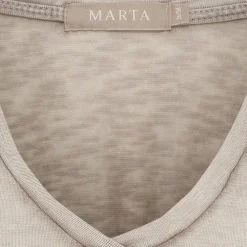 Marta du Chateau dame T-Shirt MdcMarianna 22637 - Fango